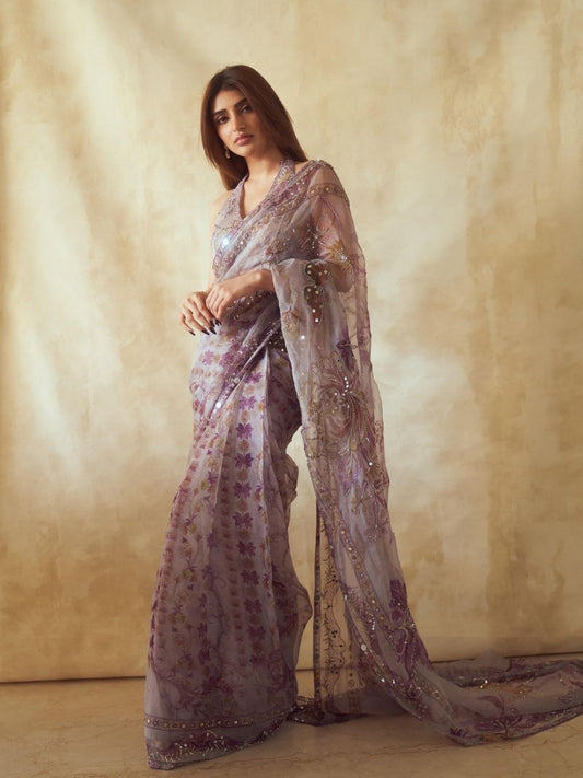 Elegant Soft Tabby Silk Saree for Women